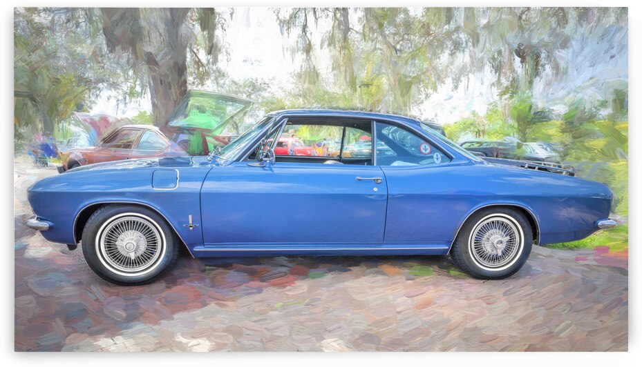 1965 Blue Chevrolet Corvair Monza X 3 by Rich Franco