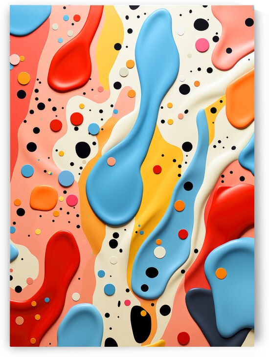Terrazzo pattern art 5 by Justyna Jaszke JBJart
