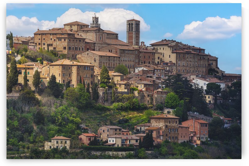 Montepulciano town skyline. Tuscany. Italy by Stefano Orazzini