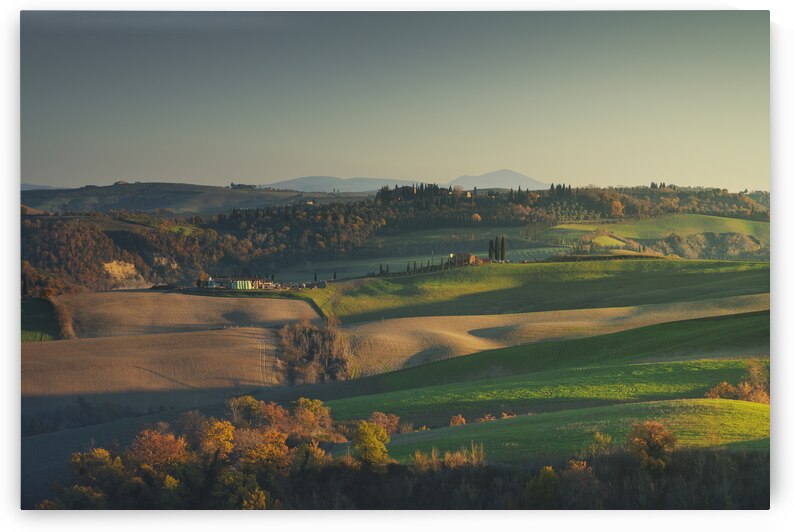 Autumn landscape in Crete Senesi. Asciano Tuscany by Stefano Orazzini