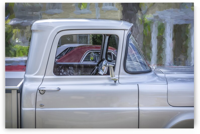 1957 Silver Ford F100 Pickup Truck X 2 by Rich Franco