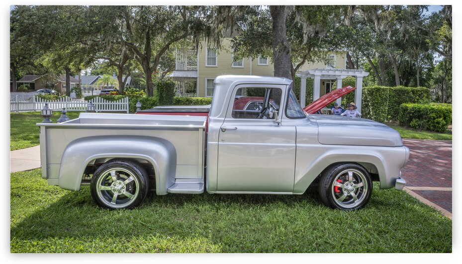 1957 Silver Ford F100 Pickup Truck X 5 by Rich Franco