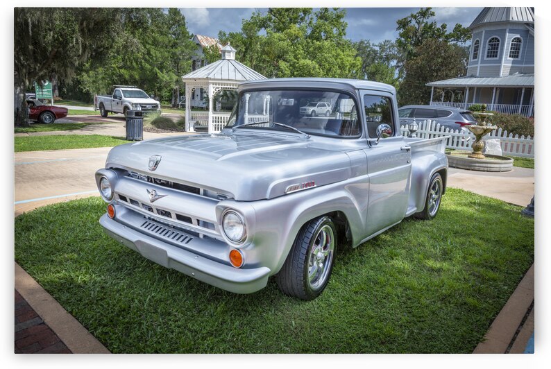 1957 Silver Ford F100 Pickup Truck X 6 by Rich Franco