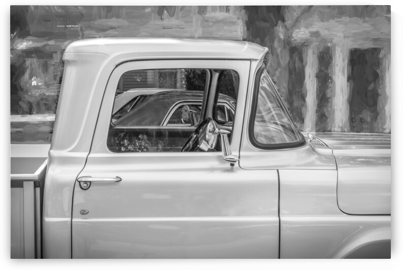 1957 Silver Ford F100 Pickup Truck X 7 by Rich Franco