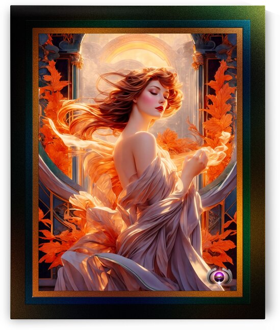 The Beauty Of Dawn Art Nouveau Allegorical AI Concept Art Portrait by Xzendor7 by xzendor7