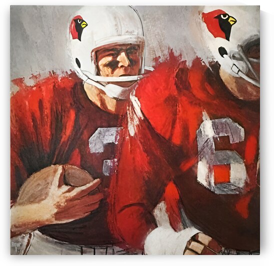 1966 St. Louis Cardinals Football Art by Row One Brand