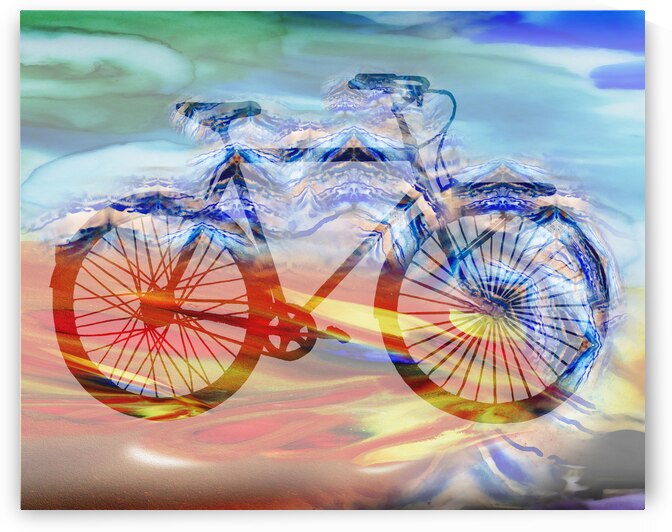 Bicycle And Speed Of Light Painting Artist Irina by Irina Sztukowski
