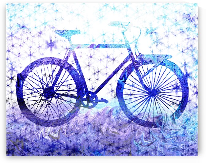 Bicycle For All Seasons Winter Artist Irina Sztuk by Irina Sztukowski