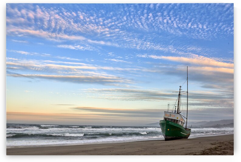 Boat Stuck on the Beach by Images By Jon Evan