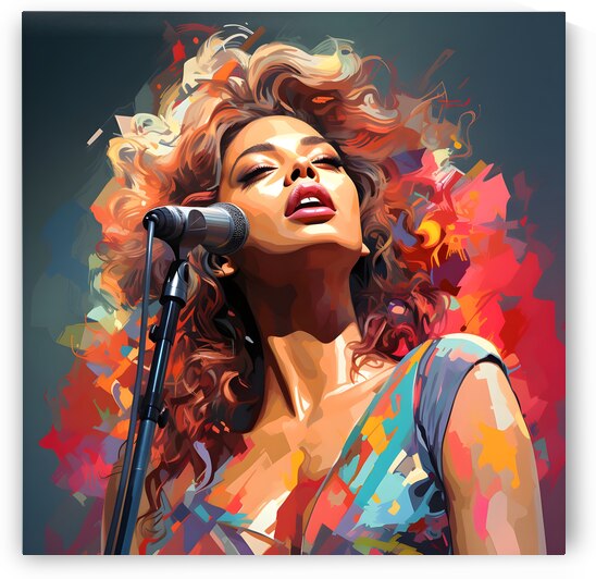 A Beyonce Pop Art Portrait by Dudley