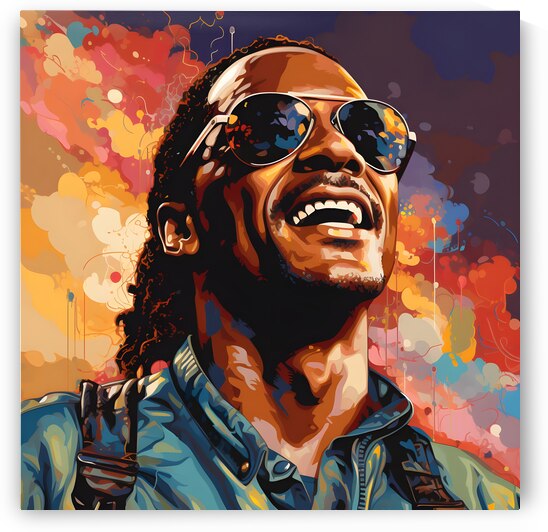 A Stevie Wonder Portrait Pop Art by Dudley