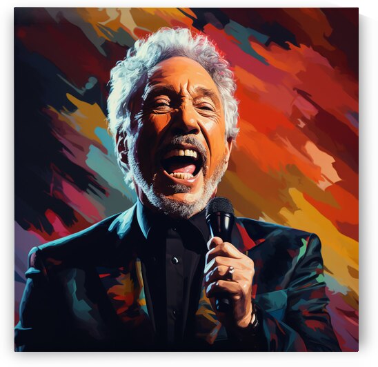 A Pop Art Portrait of Tom Jones by Dudley