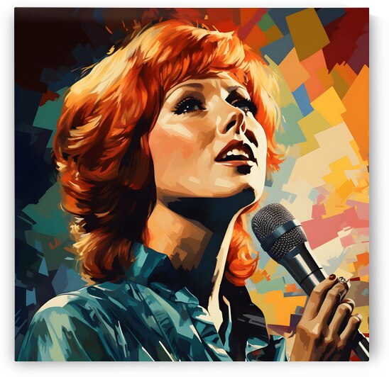 A Pop Art Portrait of Cilla Black by Dudley