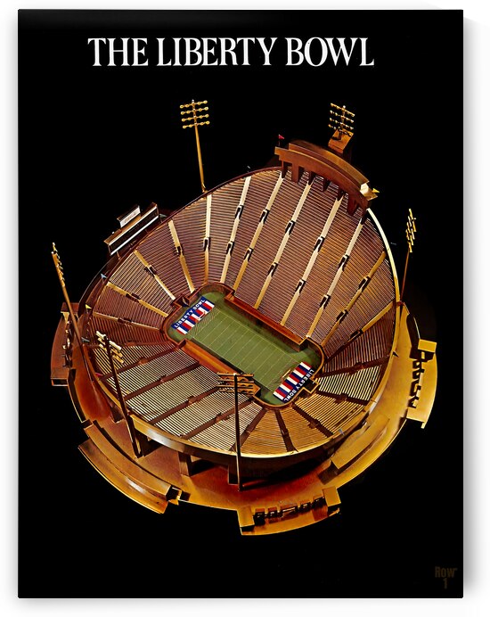 1977 Liberty Bowl Trophy Art by Row One Brand