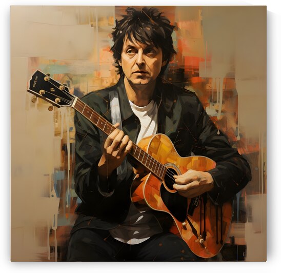 A Pop Art Portrait of Paul McCartney by Dudley