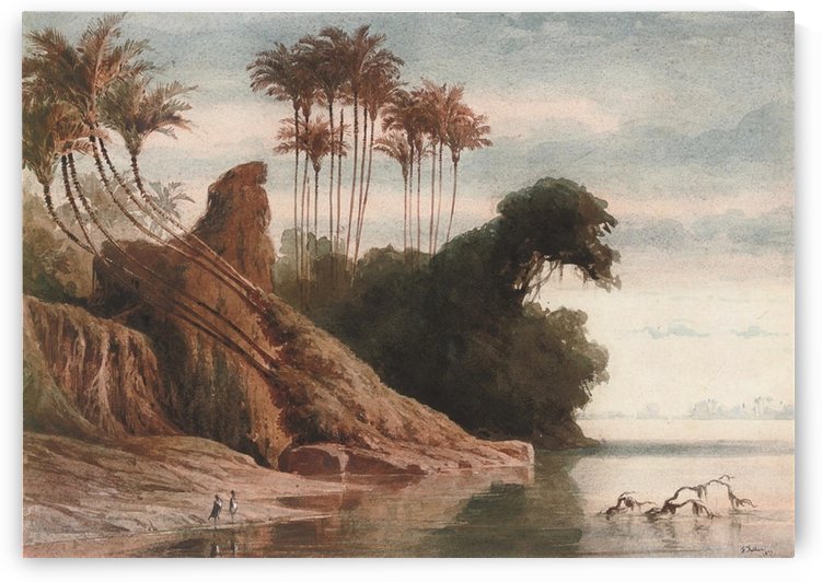 Brasilianische Flusslandschaft by Ferdinand Keller
