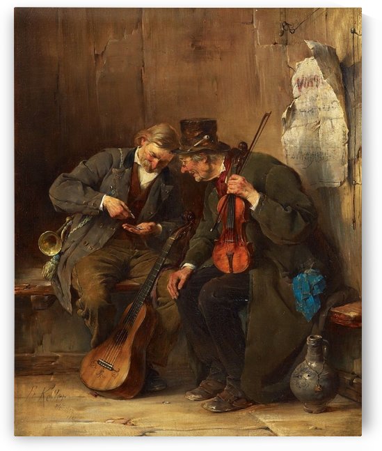 Singers counting their money by Ferdinand Keller