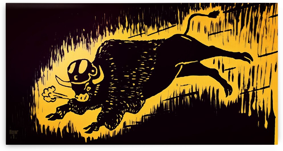 Vintage Colorado Football Art by Row One Brand