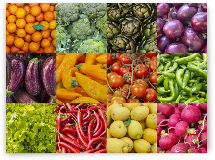Fruit and Veg Collage by Assaf Frank