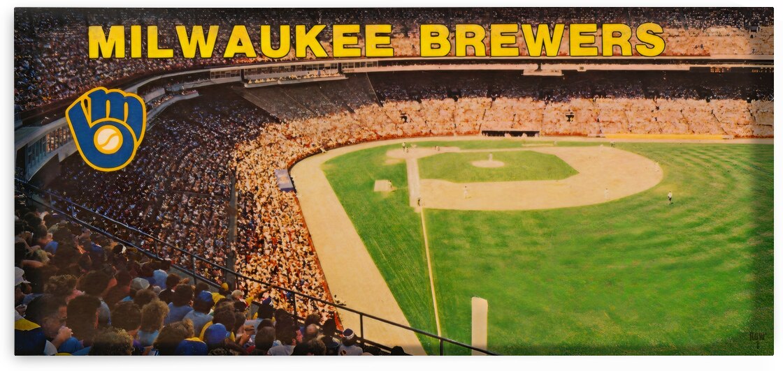 1984 Milwaukee Brewers Viewfinder Art by Row One Brand