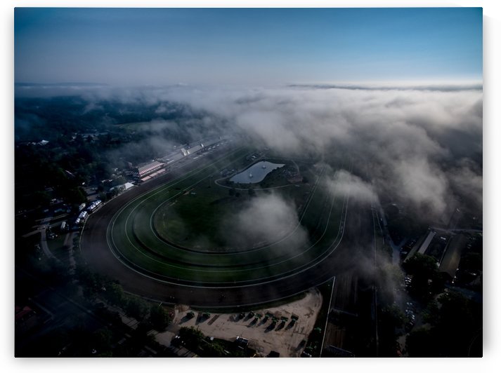 Low Clouds Over Race Track by Josh Stephen