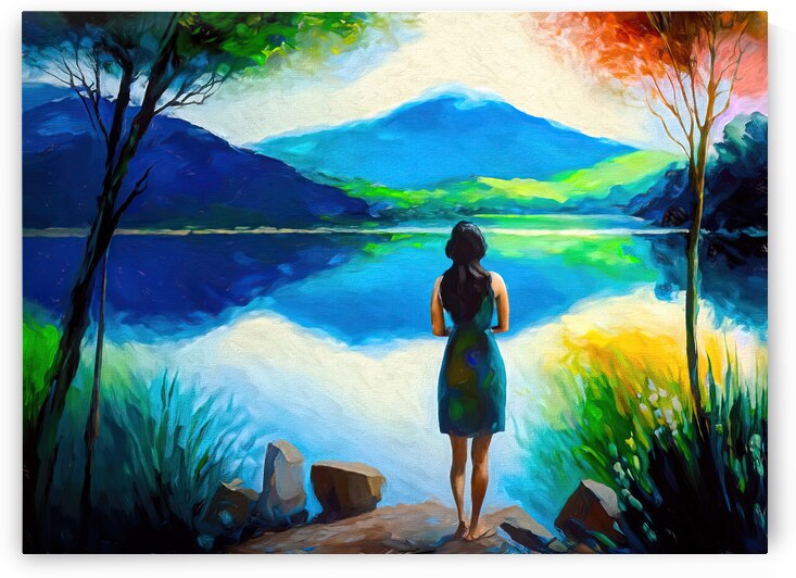 The harmony of the lake - GIA-2309-1047-OIL by JordiCarrio