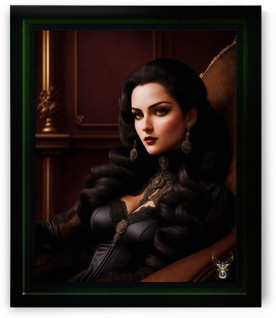 The Countess Eliana Braza Alluring AI Concept Art Portrait by Xzendor7 by xzendor7