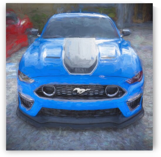 2021 Ford Mustang Mach 1 Grabber Blue X 4 by Rich Franco