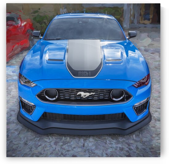 2021 Ford Mustang Mach 1 Grabber Blue X 7 by Rich Franco