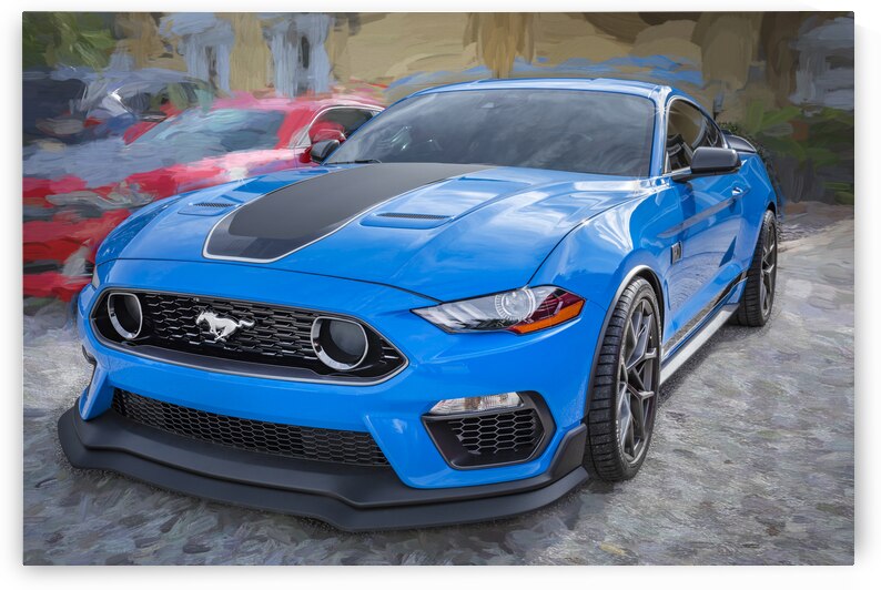 2021 Ford Mustang Mach 1 Grabber Blue X 10 by Rich Franco