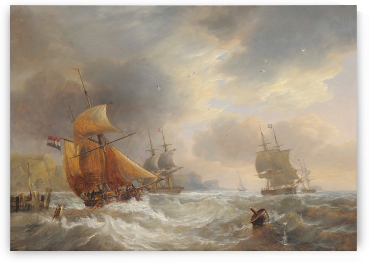 A stormy day of the sea by John Wilson Carmichael