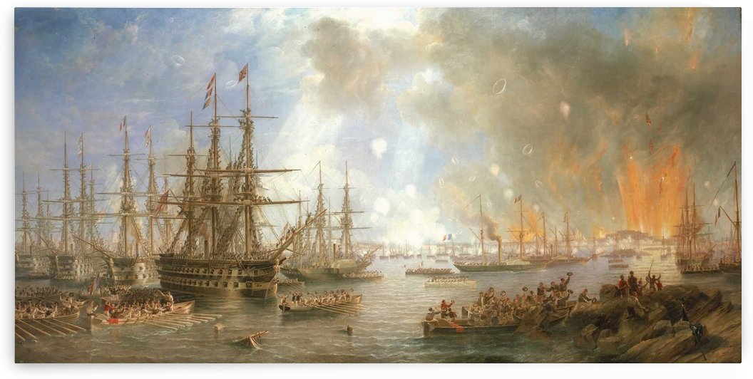 The Bombardment of Sveaborg by John Wilson Carmichael