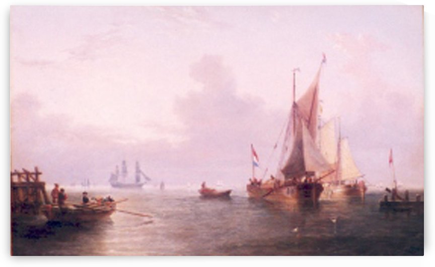 Shipping off a Dutch Port by John Wilson Carmichael