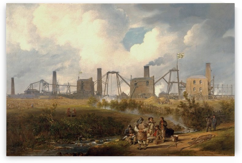 Workers near the factory by John Wilson Carmichael