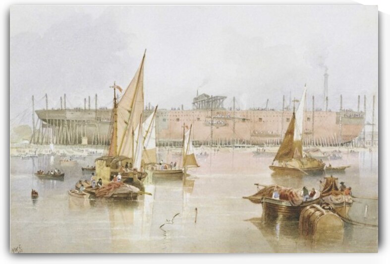 SS 'Great Eastern' by John Wilson Carmichael