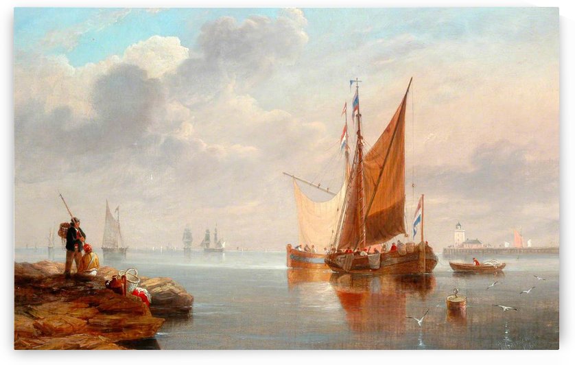 Dutch Fishing Boats by John Wilson Carmichael
