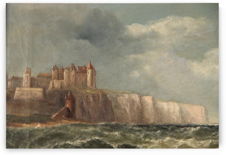 A castle on a clif by John Wilson Carmichael