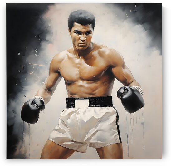 Beautiful portrait of legendary MUHAMMAD ALI -MUHAMMAD ALI WALL ART by Goldfishwallart