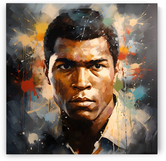 Portrait of legendary boxing champion Muhammad  Ali by Goldfishwallart