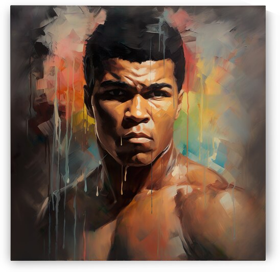 Portrait of legendary boxing champion Muhammad  Ali - Muhammad  Ali Canvas Print by Goldfishwallart