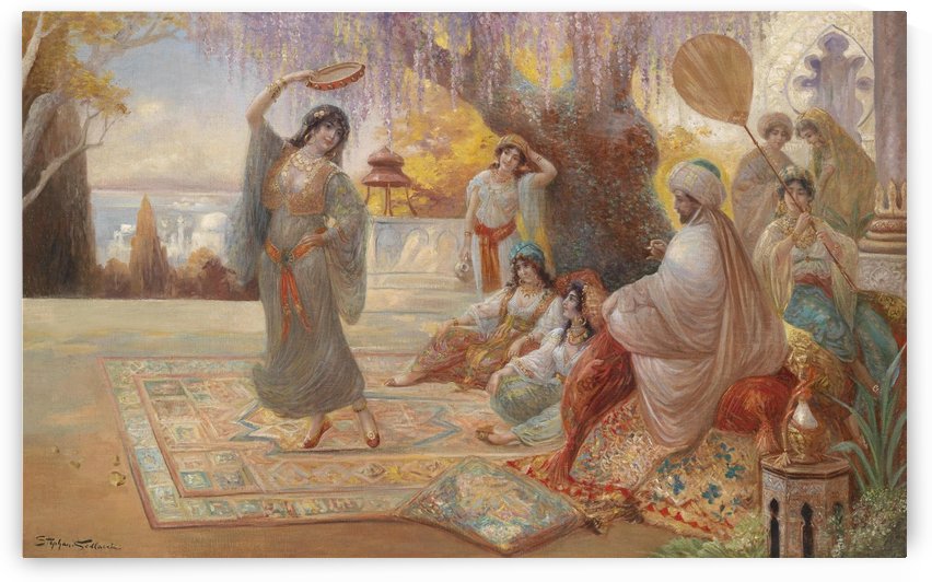 Orientalische Haremsszene by Stephan Sedlacek