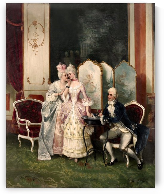 Two women and one gentleman by Stephan Sedlacek
