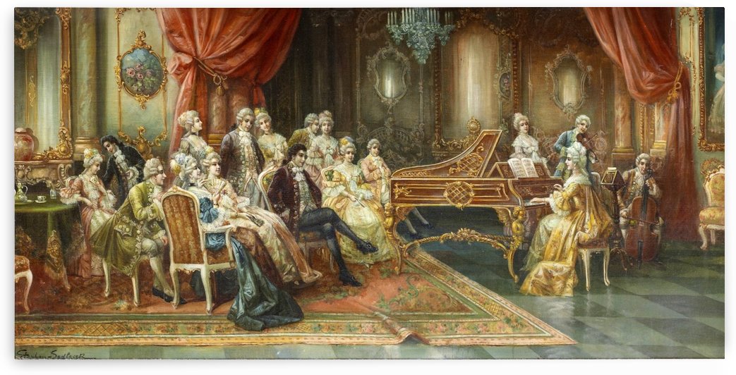 High society listening to music by Stephan Sedlacek