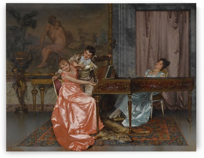 Flirting over the piano by Stephan Sedlacek