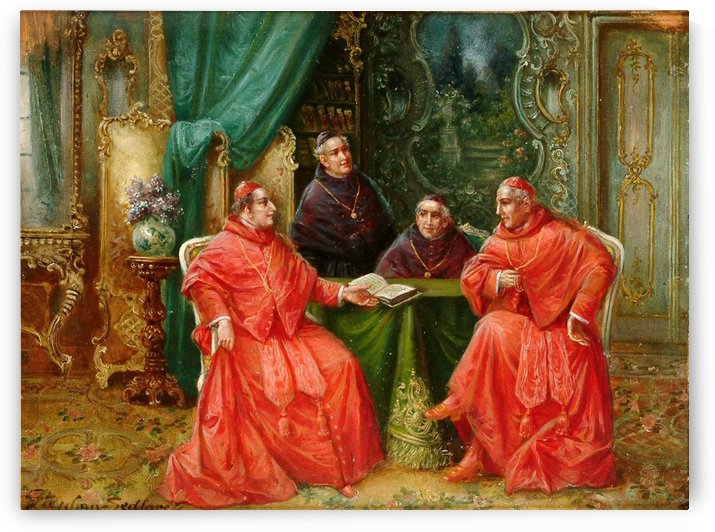 A group of priests and cardinals by Stephan Sedlacek