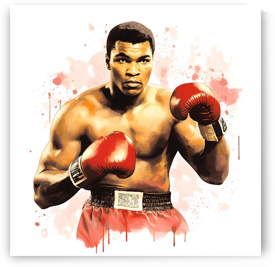 Vintage Muhammad Ali boxing champion wall art by Goldfishwallart