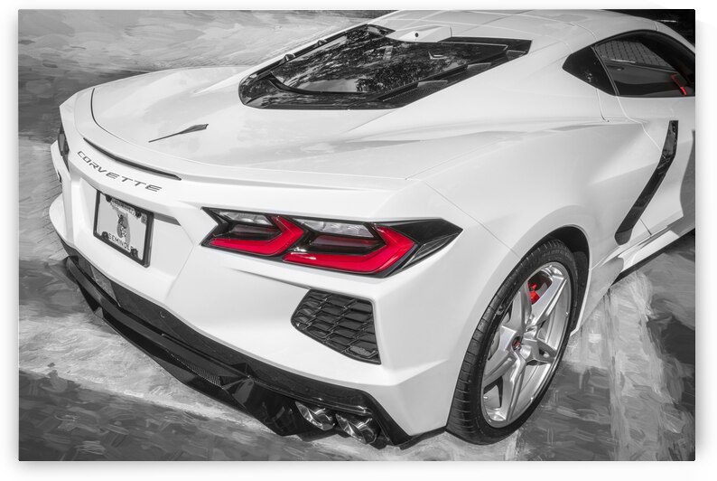 2021 White Chevrolet Corvette C8 X 4 by Rich Franco