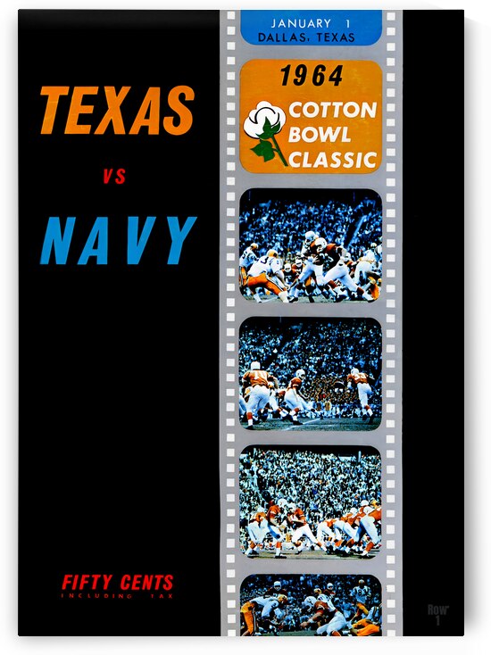 1964 Cotton Bowl Program Cover Art by Row One Brand