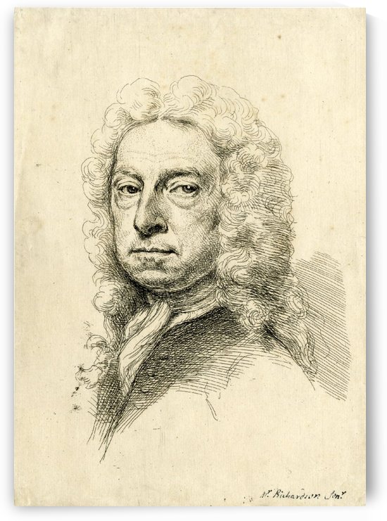 Senior Self-portrait at age 73 by Jonathan Richardson