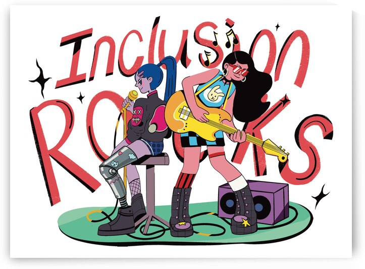 Inclusion Rocks by Inclusive Events Art